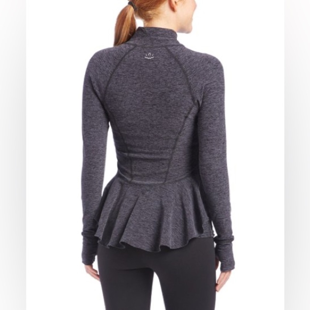 Beyond Yoga Peplum Zip Up